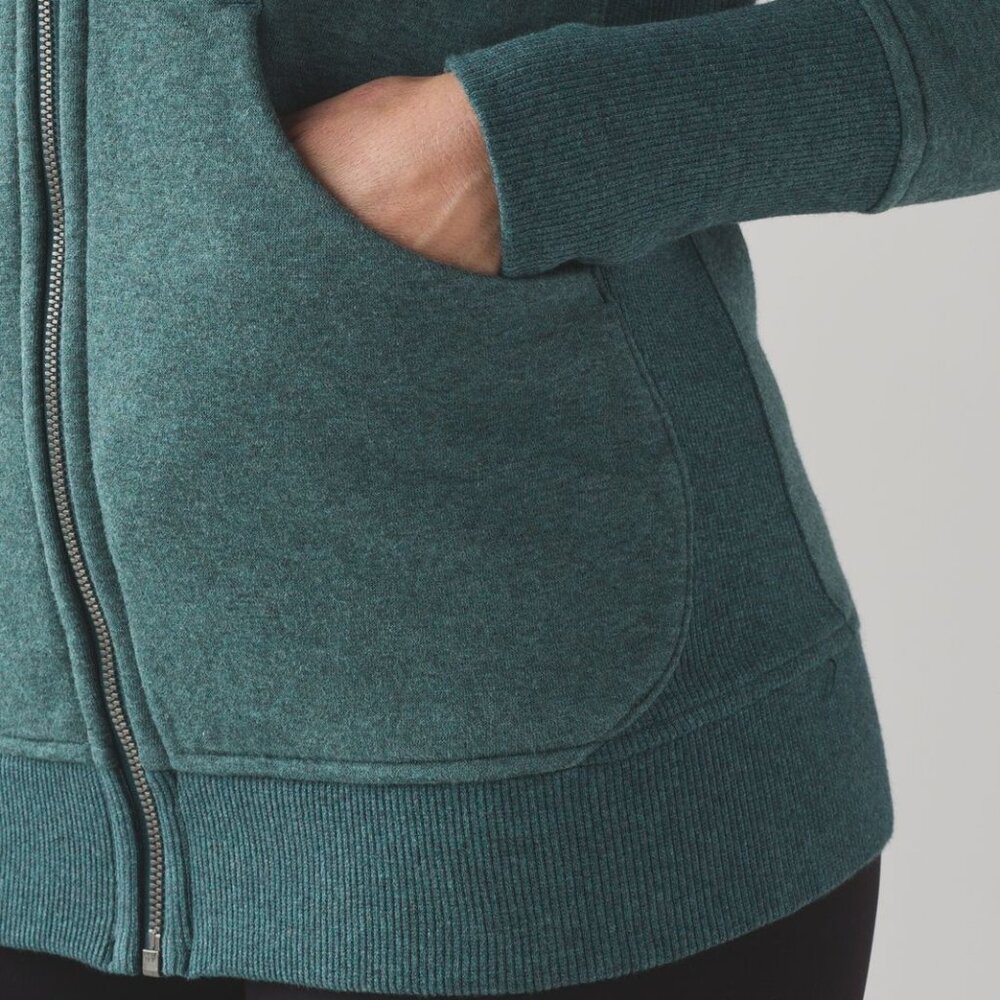 Lululemon Scuba Hoodie Half-zip Heather Green